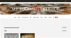 Desktop Screenshot of myfoodmychoice.org