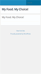 Mobile Screenshot of myfoodmychoice.org